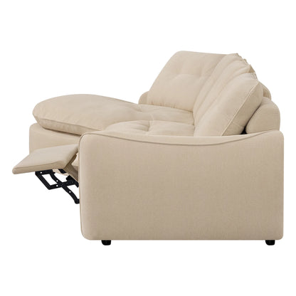 Lana Performance Fabric Deep Seat Tufted 3-Seater Extended Seat Sofa