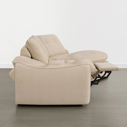 Lana Performance Fabric Deep Seat Tufted 3-Seater Extended Seat Sofa