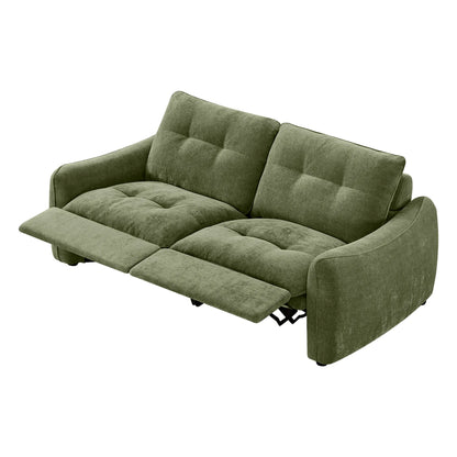 Lana Performance Fabric Deep Seat Tufted 2-Seater Reclining Sofa
