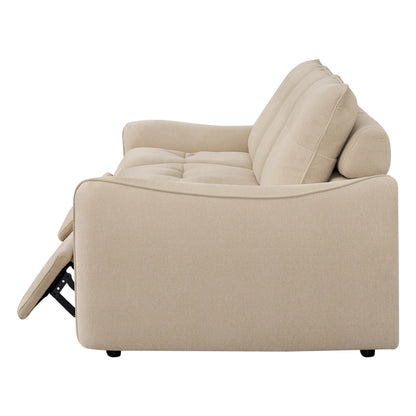 Lana Performance Fabric Deep Seat Tufted 2-Seater Reclining Sofa