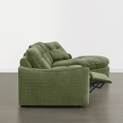 Lana Performance Fabric Deep Seat Tufted 3-Seater Extended Seat Sofa