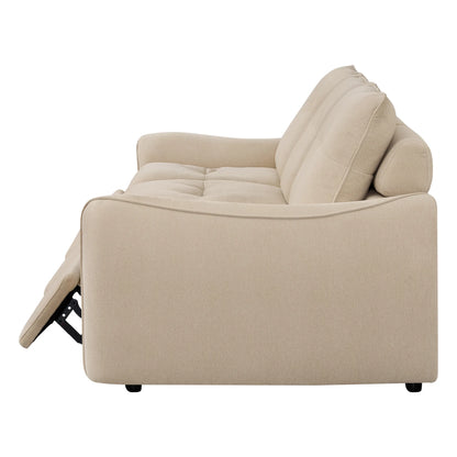 Lana Performance Fabric Deep Seat Tufted 2-Seater Reclining Sofa