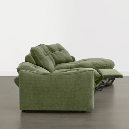 Lana Performance Fabric Deep Seat Tufted 3-Seater Extended Seat Sofa