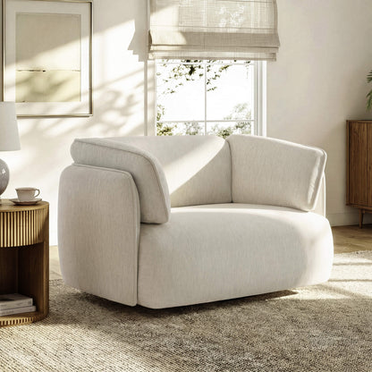 Lauren Feather Filled Swivel Oversized Armchair