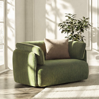 Lauren Feather Filled Swivel Oversized Armchair