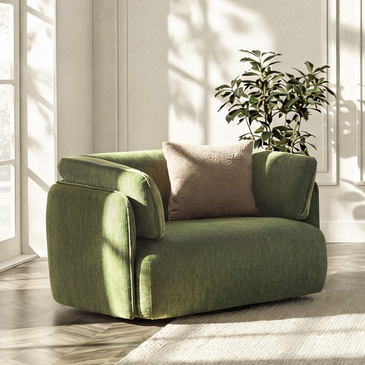 Lauren Feather Filled Swivel Oversized Armchair