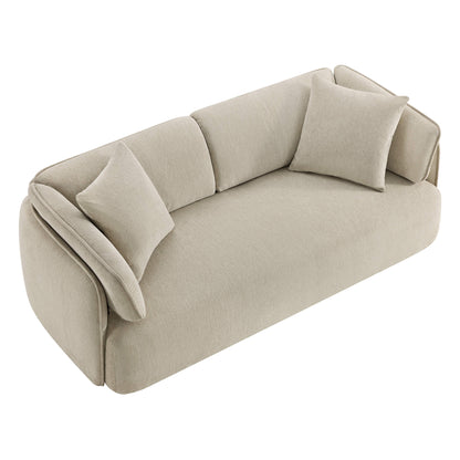 Lauren Modern Wraparound 3-Seater Sofa with Feather Filling