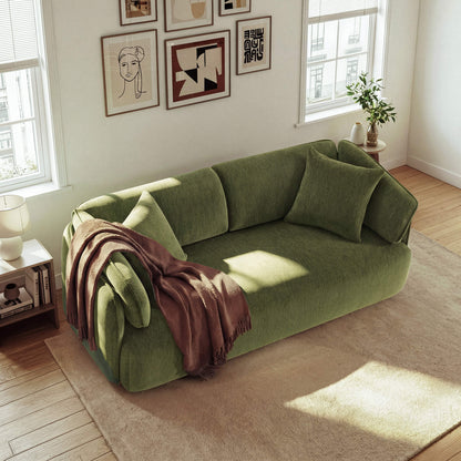 Lauren Modern Wraparound 3-Seater Sofa with Feather Filling