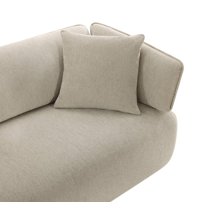 Lauren Modern Wraparound 3-Seater Sofa with Feather Filling