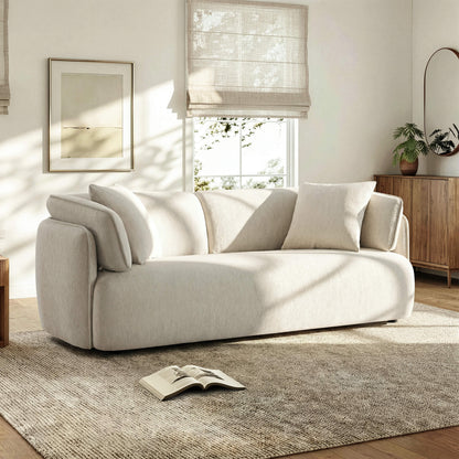 Lauren Modern Wraparound 3-Seater Sofa with Feather Filling
