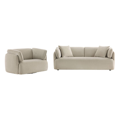 Lauren Modern Wraparound 3-Seater Sofa with Feather Filling