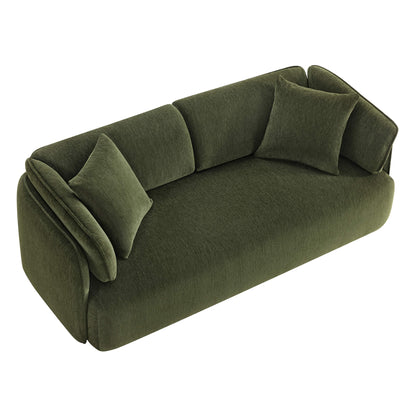 Lauren Modern Wraparound 3-Seater Sofa with Feather Filling