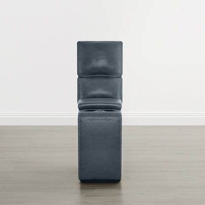 Libonet Modern Genuine Leather Reclining Sofa with Power Headrest