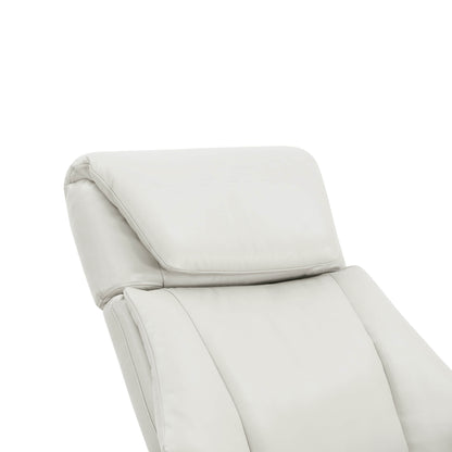 Leslie Genuine Leather Swivel Reclining Chair & Ottoman