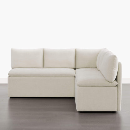 Lila L-Shaped Minimalist Dining Chair with Storage