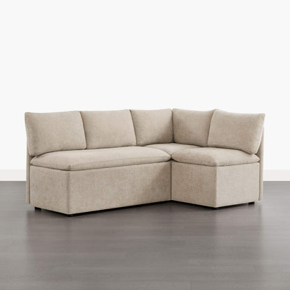 Lila L-Shaped Minimalist Dining Chair with Storage