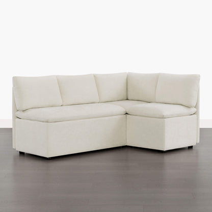 Lila L-Shaped Minimalist Dining Chair with Storage