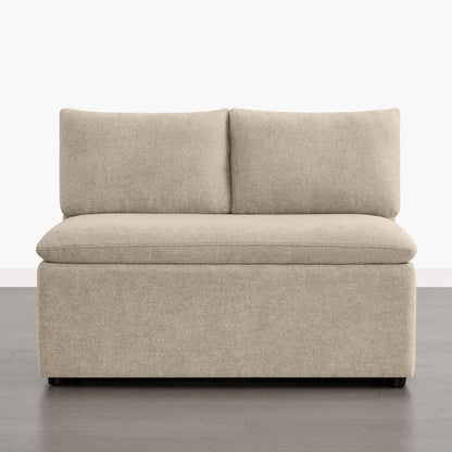 Lila Minimalist Built-in Storage Dining Banquette Bench