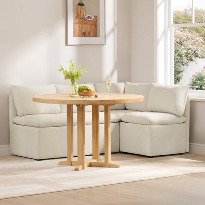 Lila L-Shaped Minimalist Dining Chair with Storage