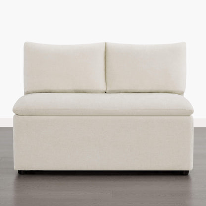 Lila Minimalist Built-in Storage Dining Banquette Bench