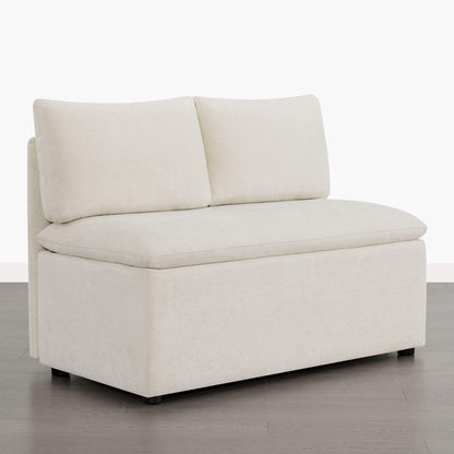 Lila Minimalist Built-in Storage Dining Banquette Bench