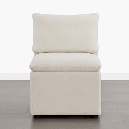 Lila Minimalist Armless Dining Chair with Storage