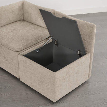 Lila 5-Seat Dining Banquette with Storage