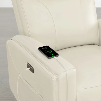 Lopez Genuine Leather Power Recliner with TV & Sleep Modes