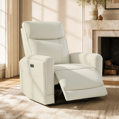 Lopez Genuine Leather Power Recliner with TV & Sleep Modes