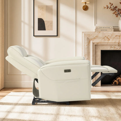 Lopez Genuine Leather Power Recliner with TV & Sleep Modes