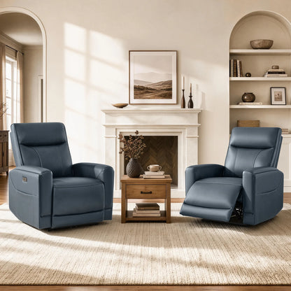 Lopez Genuine Leather Power Recliner with TV & Sleep Modes