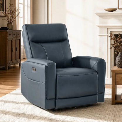 Lopez Genuine Leather Power Recliner with TV & Sleep Modes