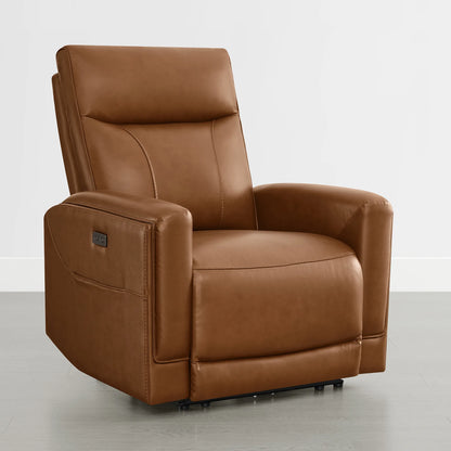 Lopez Genuine Leather Power Recliner with TV & Sleep Modes