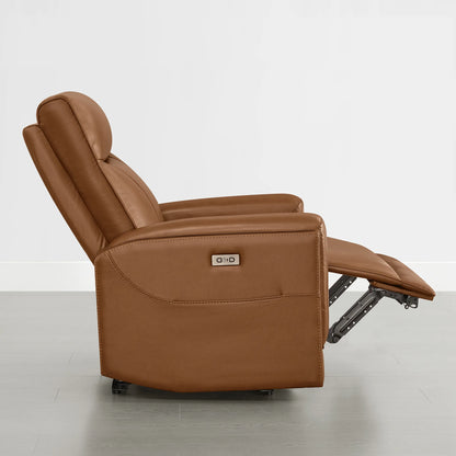 Lopez Genuine Leather Power Recliner with TV & Sleep Modes