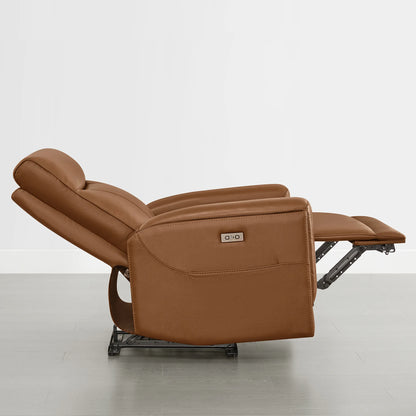 Lopez Genuine Leather Power Recliner with TV & Sleep Modes