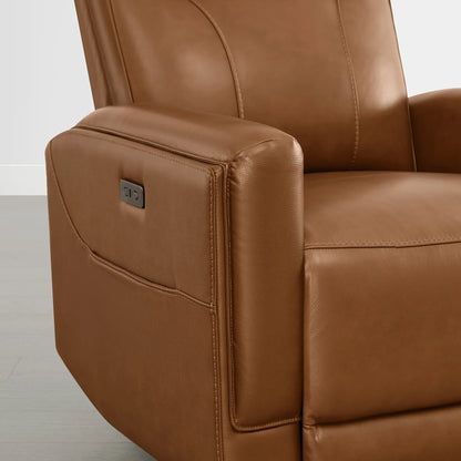 Lopez Genuine Leather Power Recliner with TV & Sleep Modes