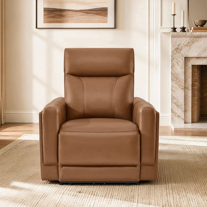 Lopez Genuine Leather Power Recliner with TV & Sleep Modes