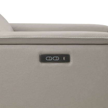 Luca Zero-wall Hugger Leather Power Recliner