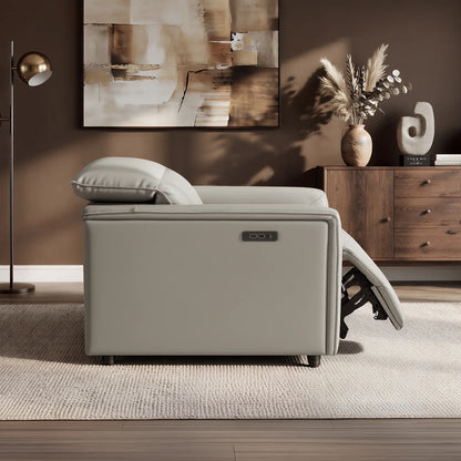 Luca Zero-wall Hugger Leather Power Recliner