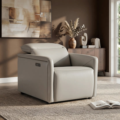 Luca Zero-wall Hugger Leather Power Recliner