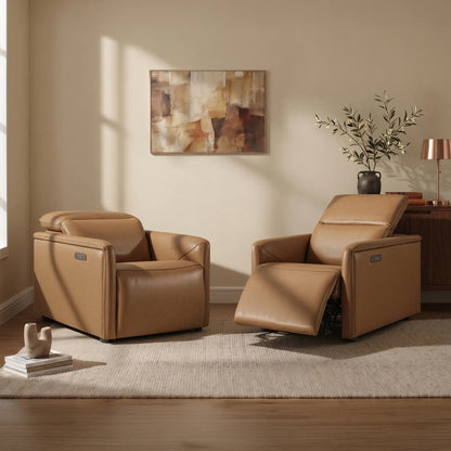 Luca Zero-wall Hugger Leather Power Recliner