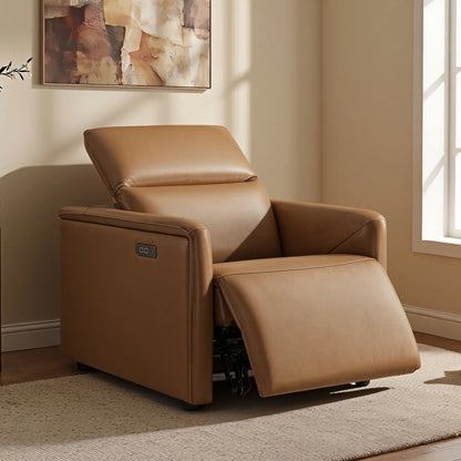 Luca Zero-wall Hugger Leather Power Recliner