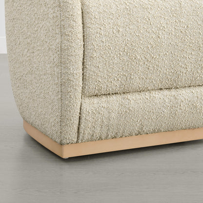 Mateo Curved Plush Rolling Dining Chair (Set of 2）