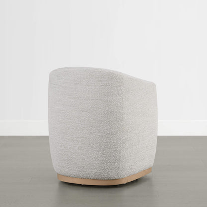 Mateo Curved Plush Rolling Dining Chair (Set of 2）