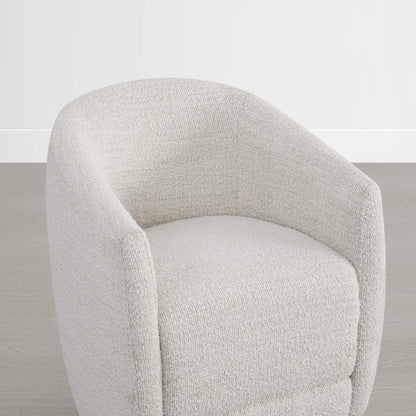 Mateo Curved Plush Rolling Dining Chair (Set of 2）