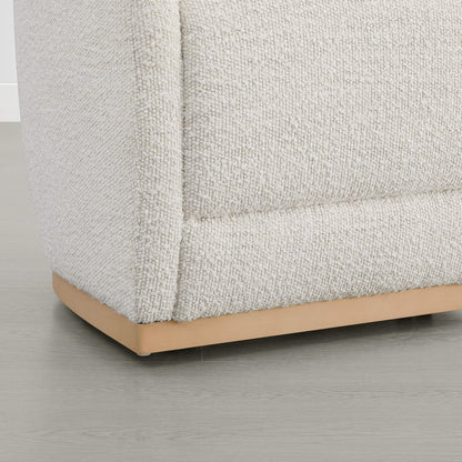 Mateo Curved Plush Rolling Dining Chair (Set of 2）