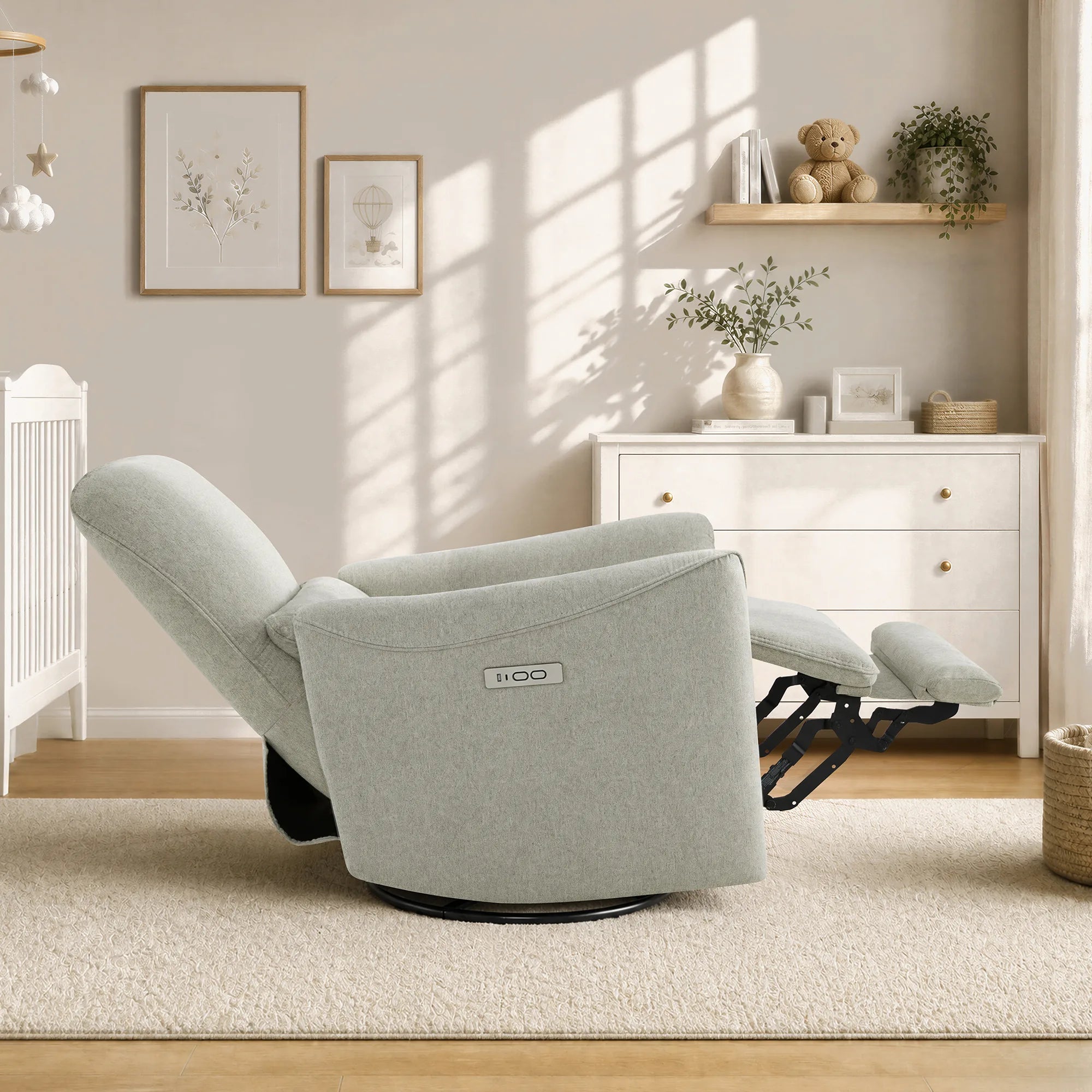 Tracee Modern Power Swivel Glider Recliner