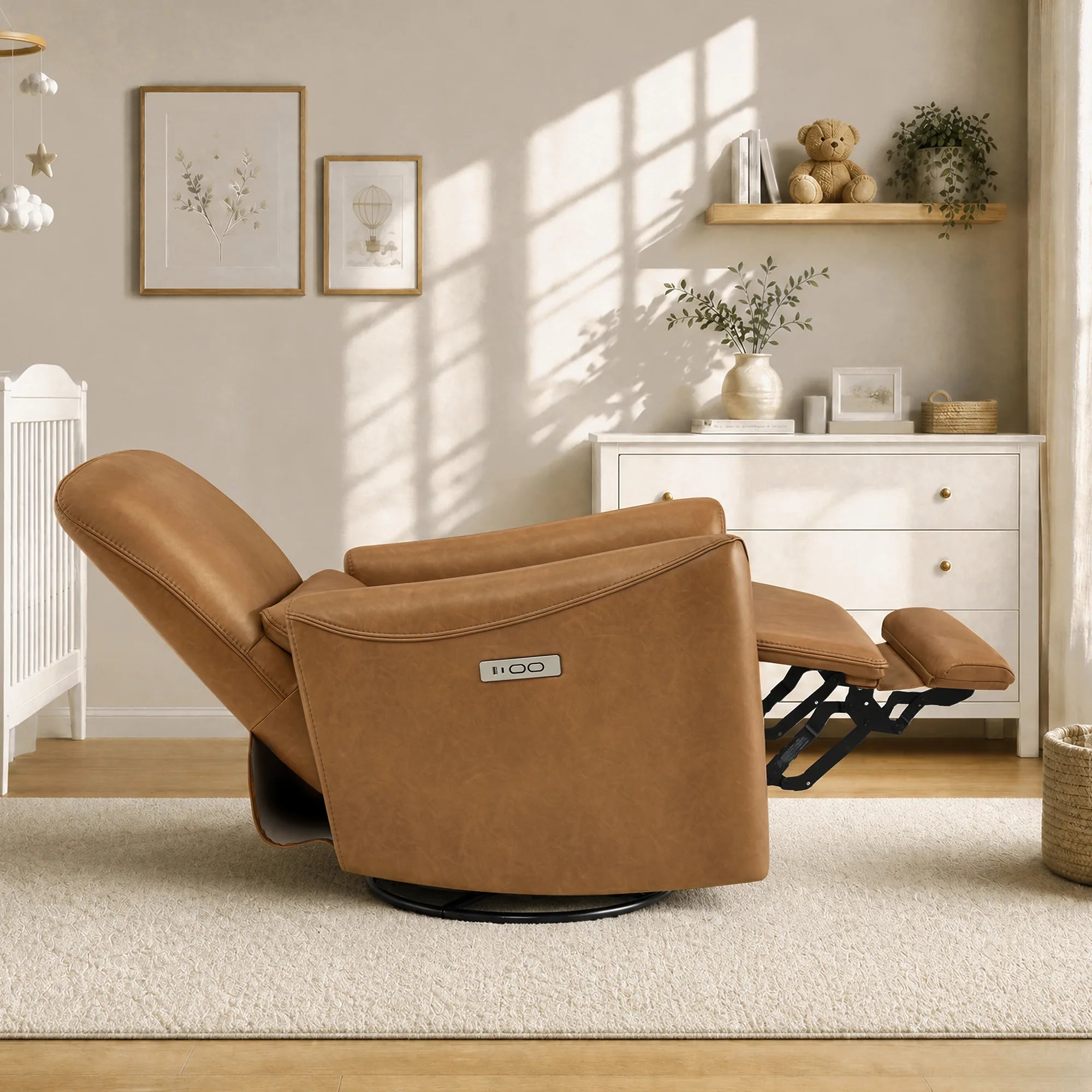 Tracee Power Swivel Nursery Glider Recliner