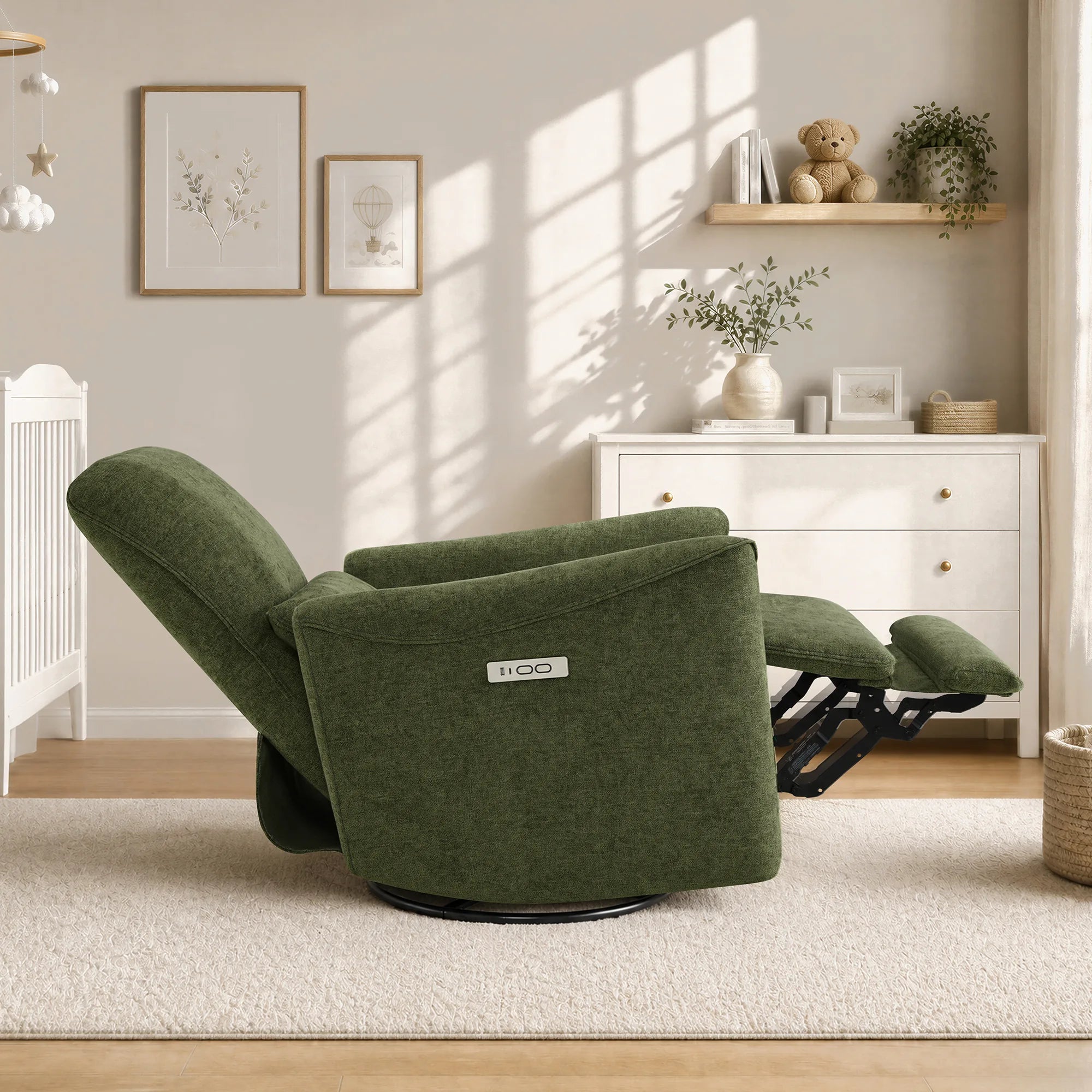 Tracee Modern Power Swivel Glider Recliner
