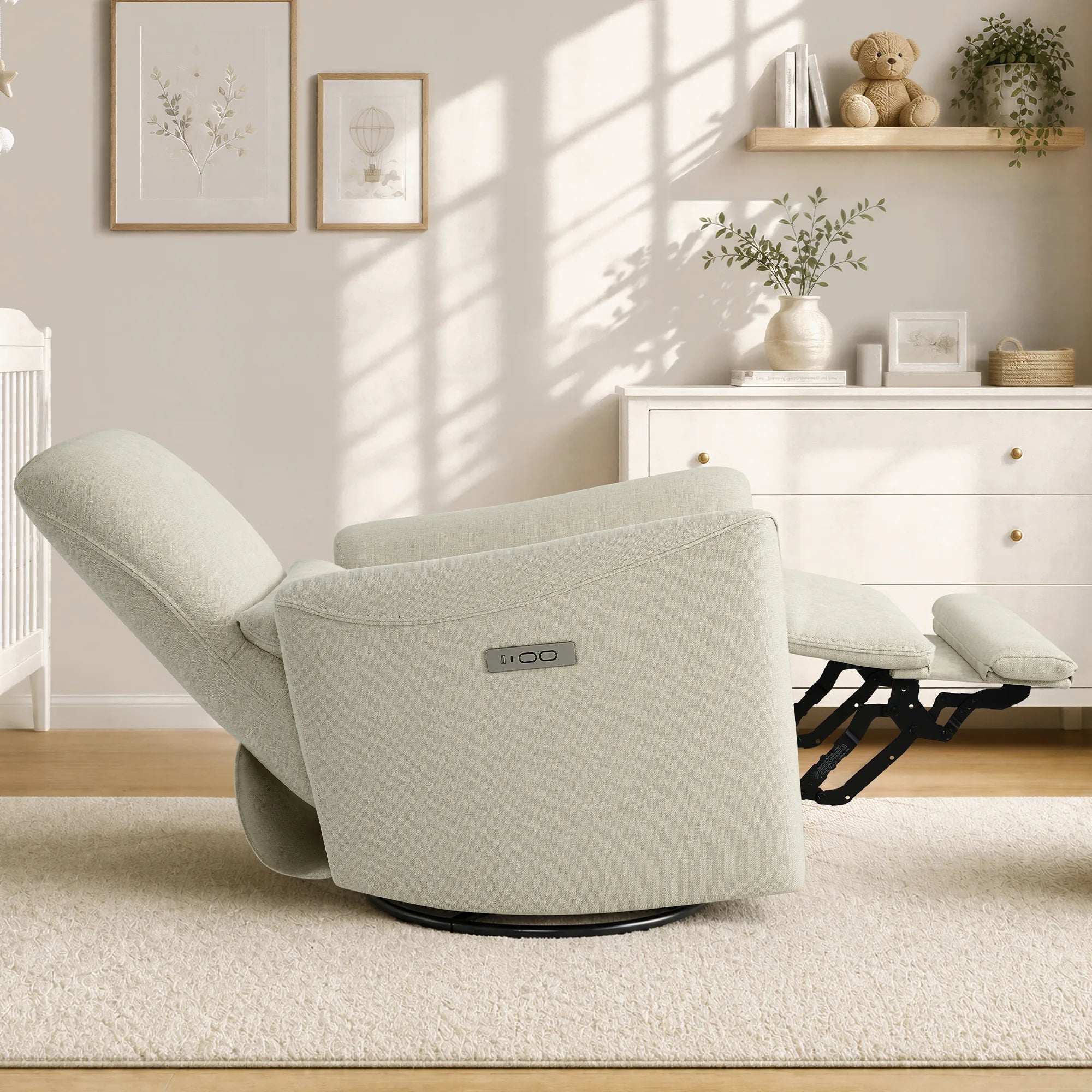 Tracee Power Swivel Nursery Glider Recliner